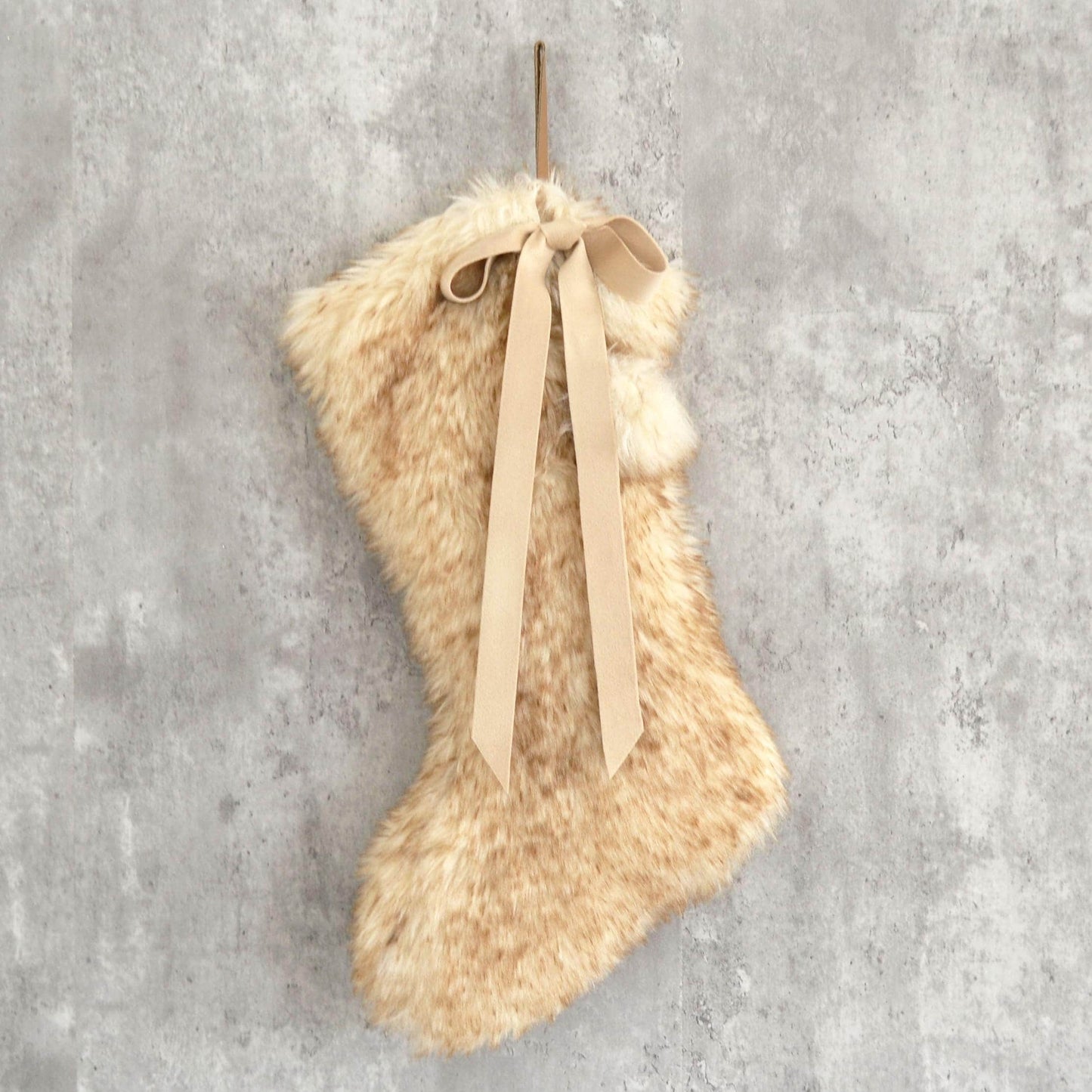 Personalized Faux Fur Christmas Stocking