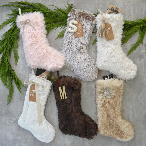 Personalized Christmas Stockings | Christmas Stockings | Faux Fur Stockings | Cozy Christmas Stocking  (Name Tags NOT included)