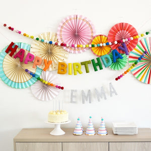 Happy Birthday Banner | Reusable Birthday Banner | Felt Garland | Birthday Decoration | Happy Birthday Banner Personalized | Party Decor
