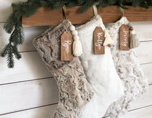 CHRISTMAS STOCKINGS - Faux Fur Collection of 3
