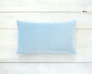 Baby Blue Velvet Pillow Cover