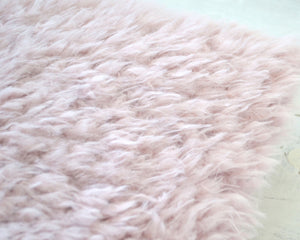 Blush Faux Fur Pillow Cover