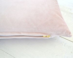 Blush Velvet Pillow Cover