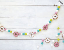 Felt Ball Garland - Donuts