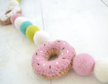 Felt Ball Garland - Donuts