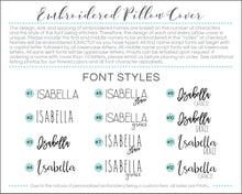 Personalized Striped Pom Pom Pillow Cover