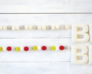 JOY Felt Holiday Garland