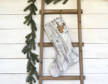 CHRISTMAS STOCKING  - Gray Faux Fur