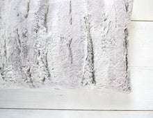 Gray Faux Fur Pillow Cover