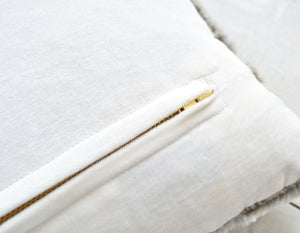 Gray Faux Fur Pillow Cover