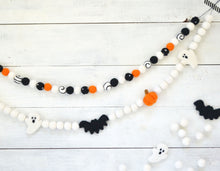 Felt Ball Garland - Halloween Bats, Ghosts and Pumpkins