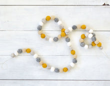 Felt Ball Garland - Mustard Fall
