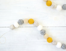 Felt Ball Garland - Mustard Fall