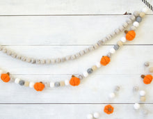Felt Ball Garland - Fall Pumpkins
