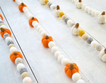 Felt Ball Garland - Fall Pumpkins
