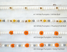 Felt Ball Garland - Fall Pumpkins