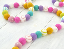 Felt Ball Garland - Unicorns