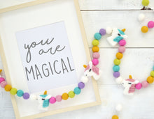 Felt Ball Garland - Unicorns