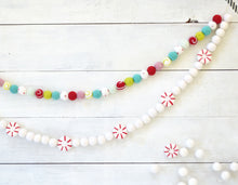 Felt Ball Garland - Peppermints