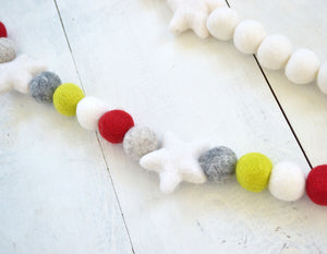 Felt Ball Garland - Stars